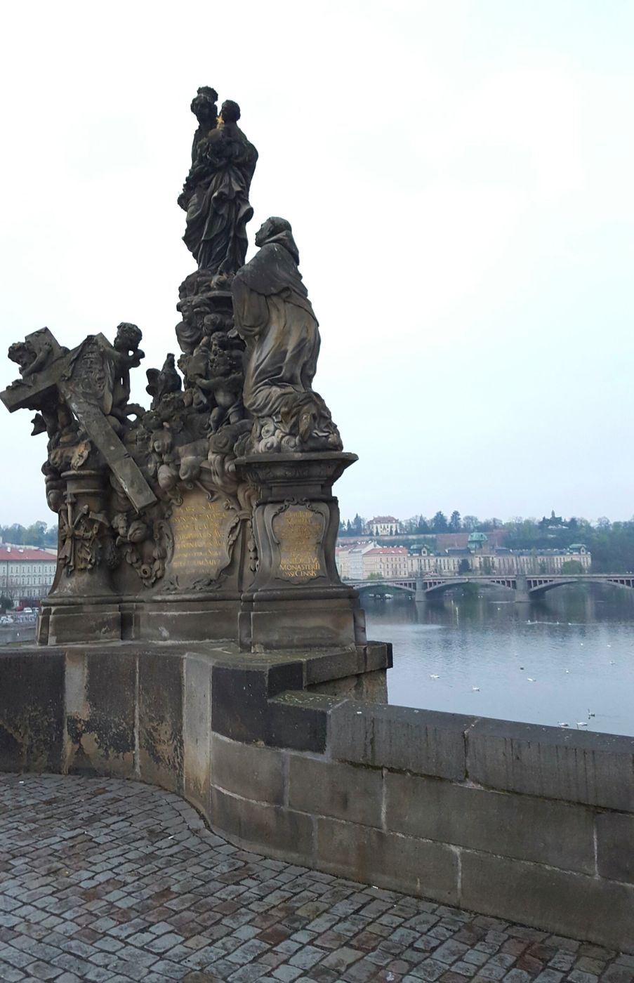 Statues of Madonna and Saint Bernard